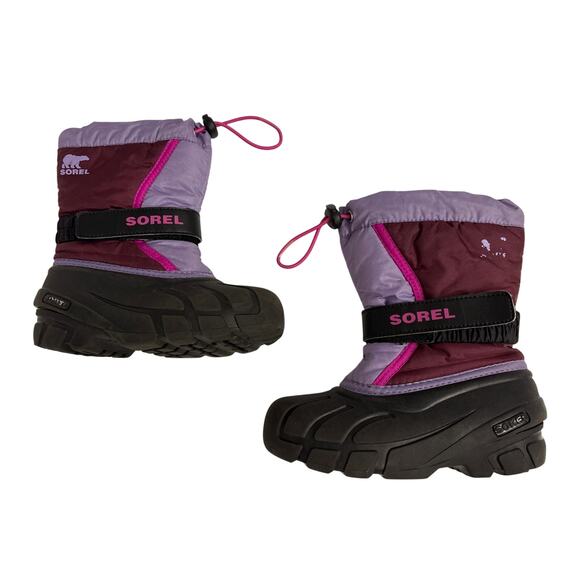 Sorel Flurry Children’s Purple Snow Boots size 12 youth winter insulated - Picture 2 of 6